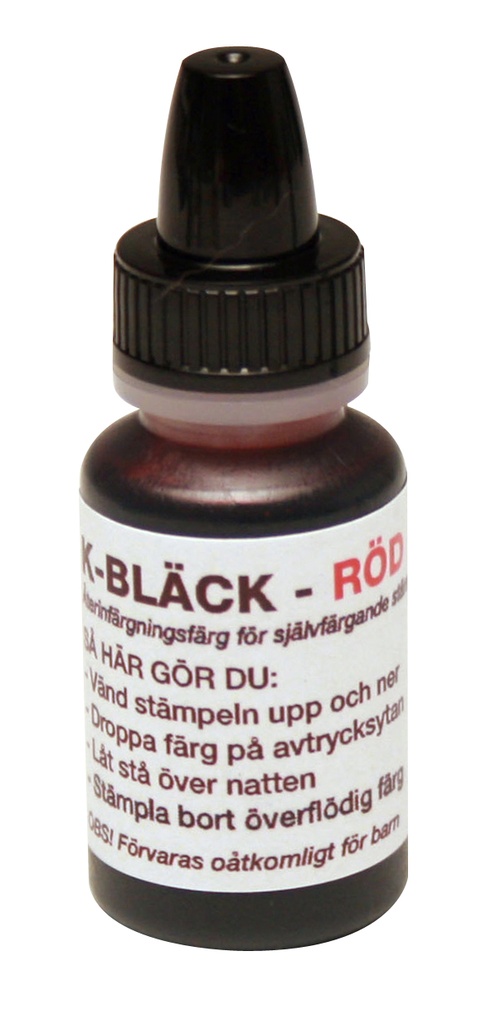 Stämpelfärg 10ml röd