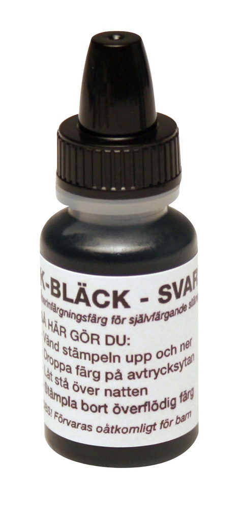 Stämpelfärg 10ml svart