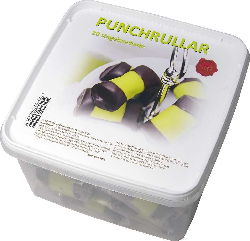 Punchrullar singelp 900g 20p