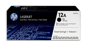 Toner HP Q2612AD svart    2/fp