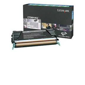 Toner Lexmark C736H1KG   svart