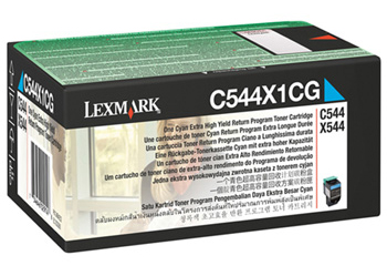 Toner Lexmark C544X1CG cyan