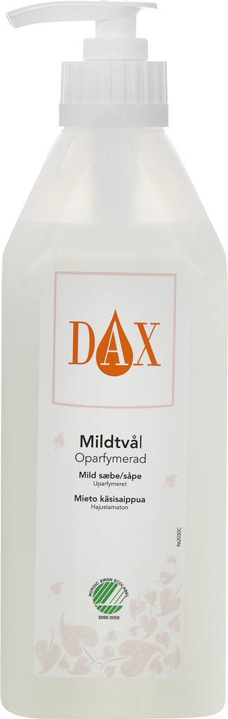 Mildtvål m pump Dax 600ml