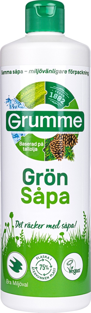 Såpa grön Grumme 750ml