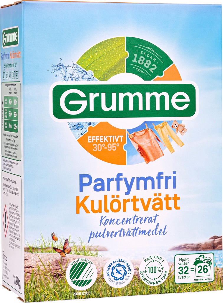 Tvättmedel kulör opar.Grumme..