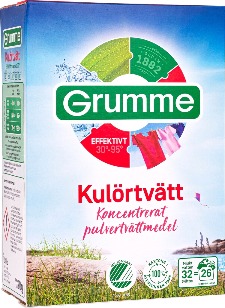 Tvättmedel, kulör Grumme......