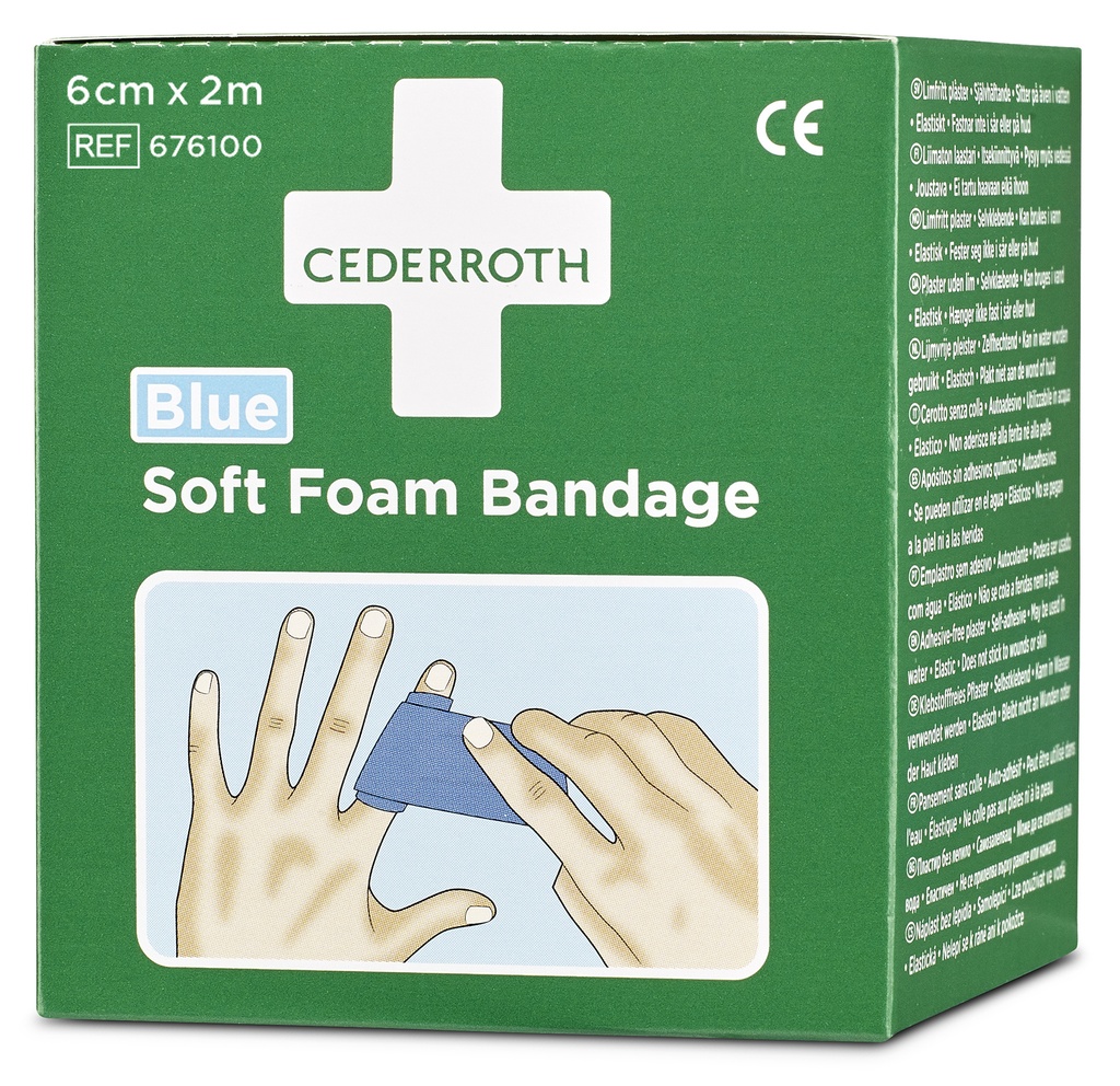 Bandage Soft Foam Bandage Blue