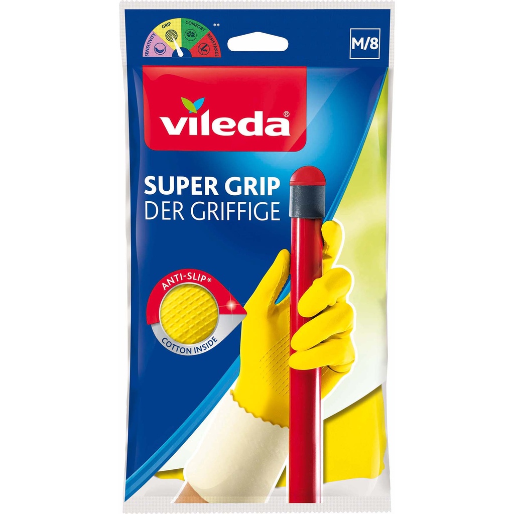 Handske Latex Supergrip M par