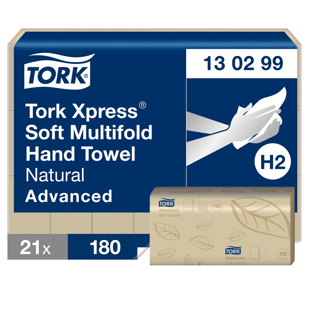 Handduk Tork H2 Natur / EKO Advanced 3780 st/trp