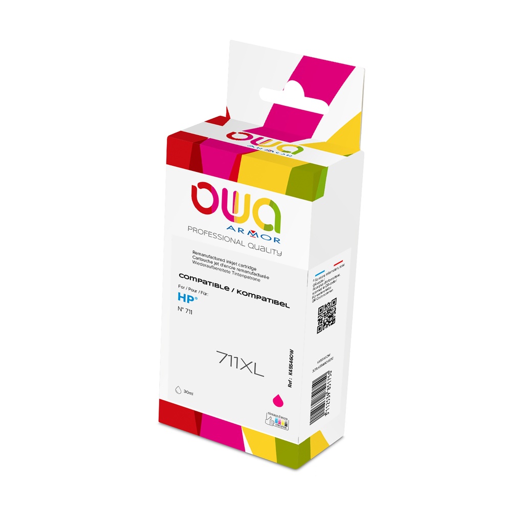 Bläck OWA HP 711 magenta 30ml