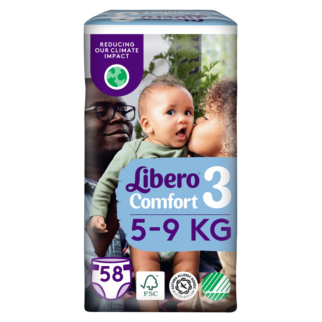 Blöjor Comfort 3, 5-9kg 58st