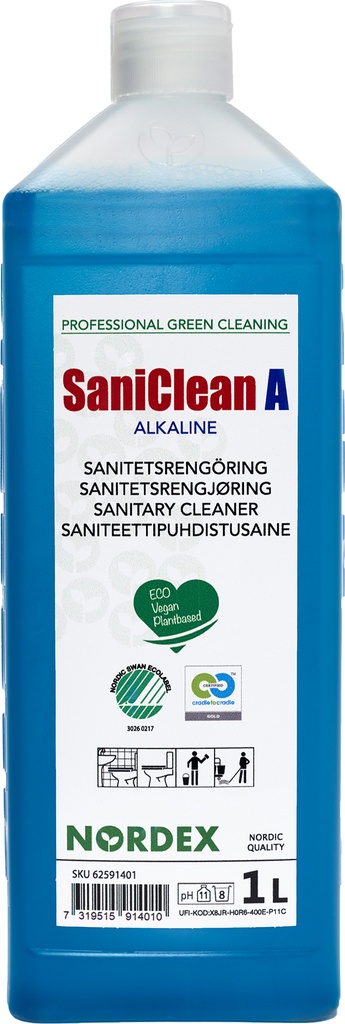 SaniClean A sanitetsrent, 1 L