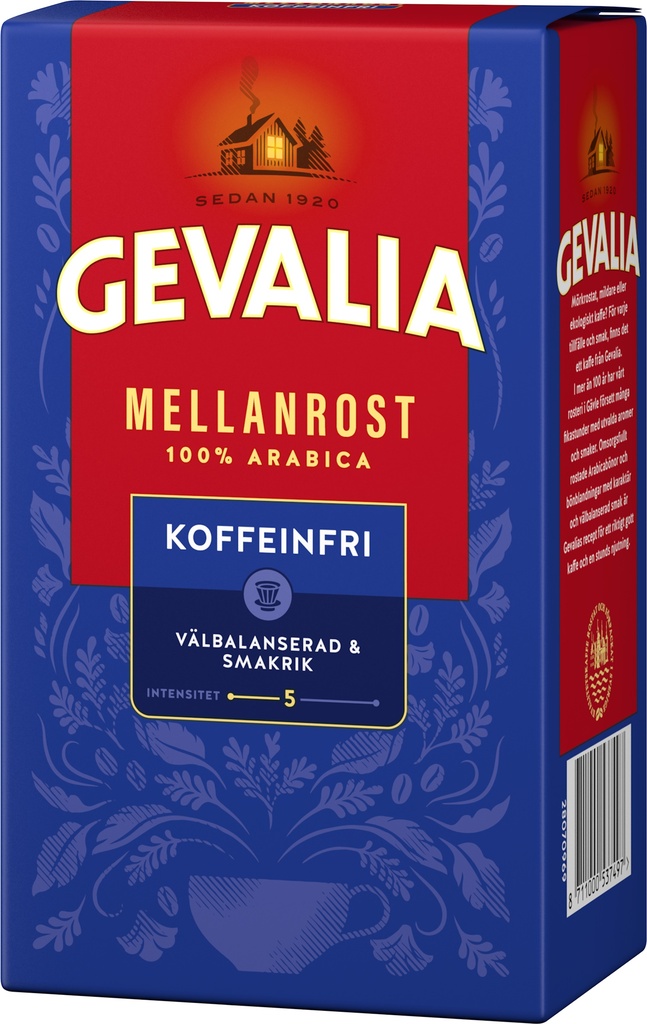 Kaffe Gevalia koffeinfri 425g