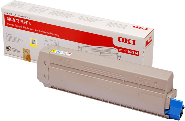 Toner OKI MC873 Gul