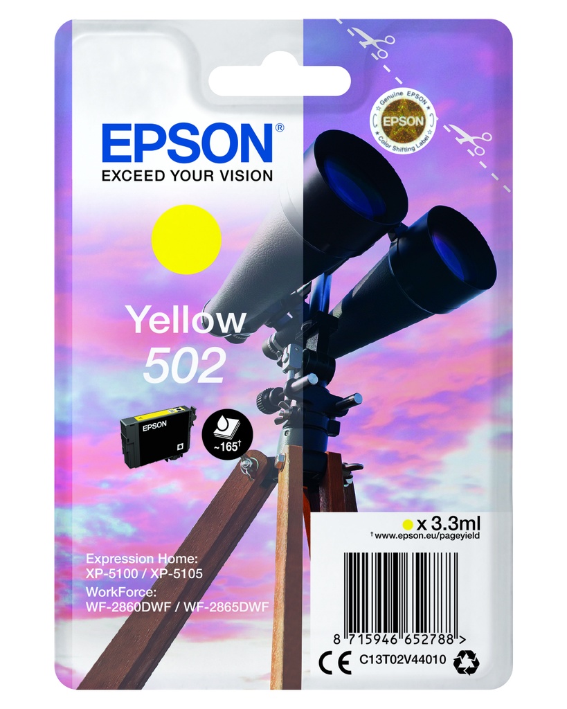 Bläck Epson T502 Gul