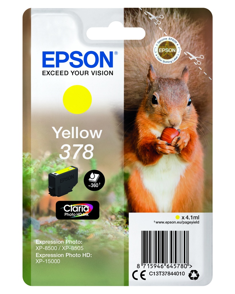 Bläck Epson T378 Gul