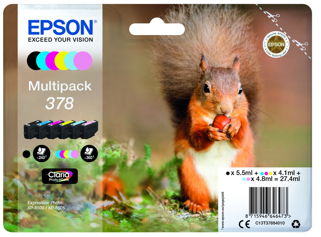 Bläck Epson T378 Multipack