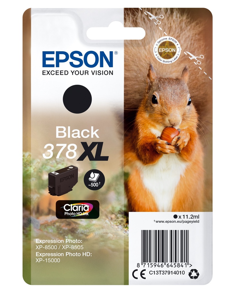 Bläck Epson T378 Svart