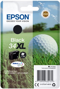 Bläck Epson T3471 Svart