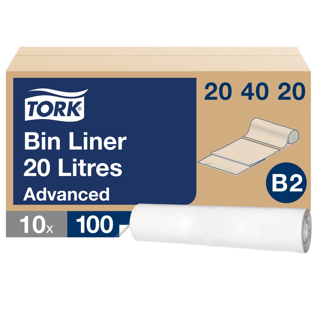 Soppåse Tork 20L vit 100/rl