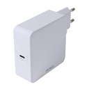 USB-C PD väggladdare 65 W, vit