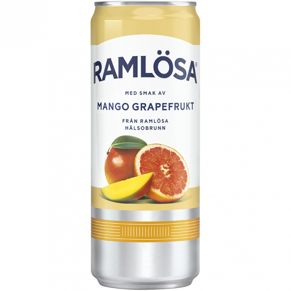 Ramlösa Mango Grapefrukt 33cl burk sleek 20burk/fp