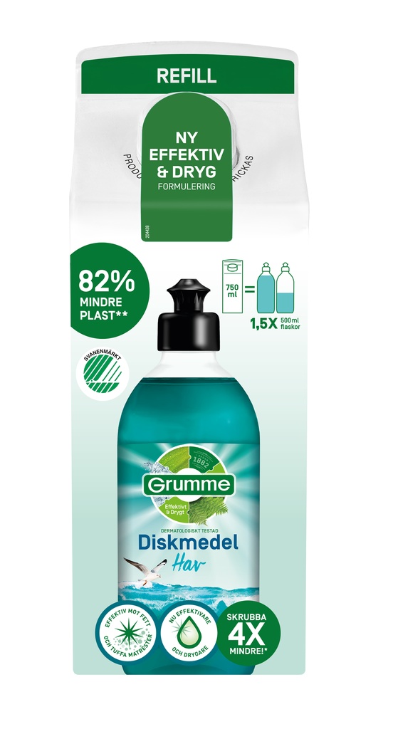 Diskmedel Hav refill 750 ml