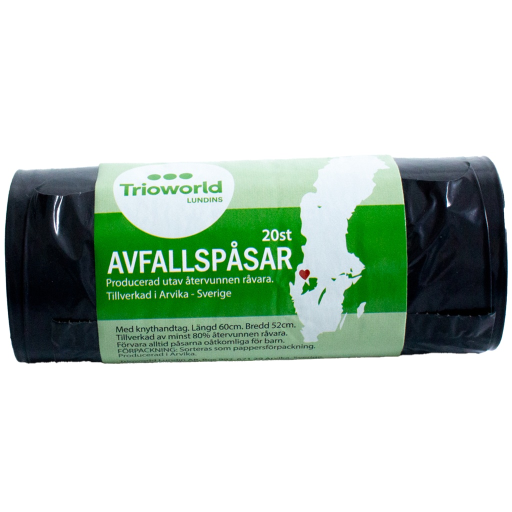 Avfallspåse 30L sva 20my 20/rl