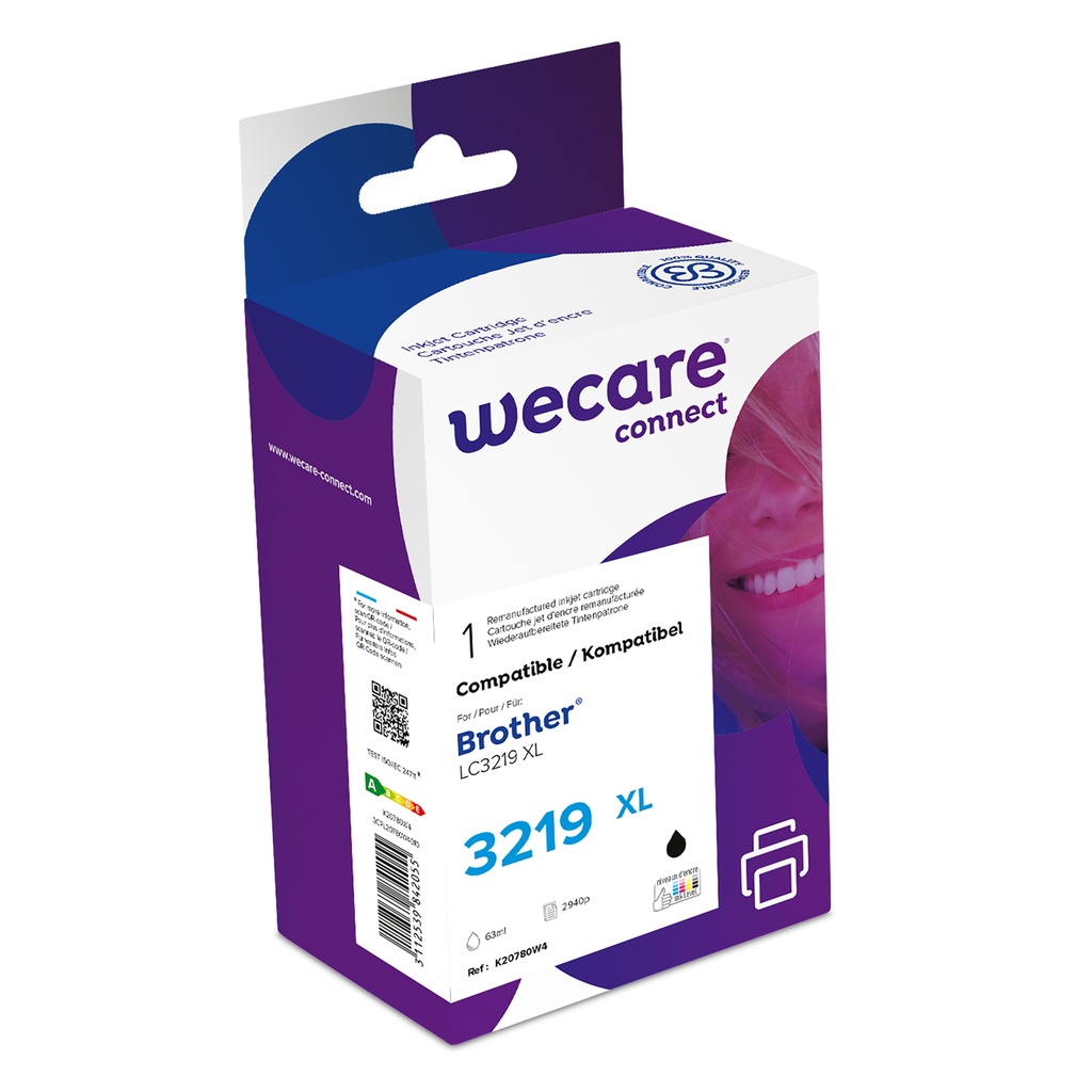 Bläck Wecare LC-3219XL svart