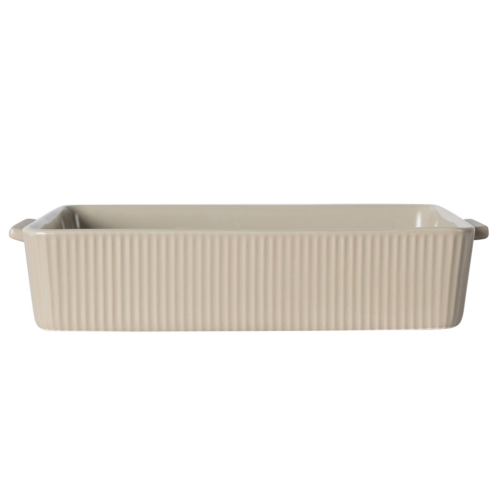 Ugnsform Flora liten beige