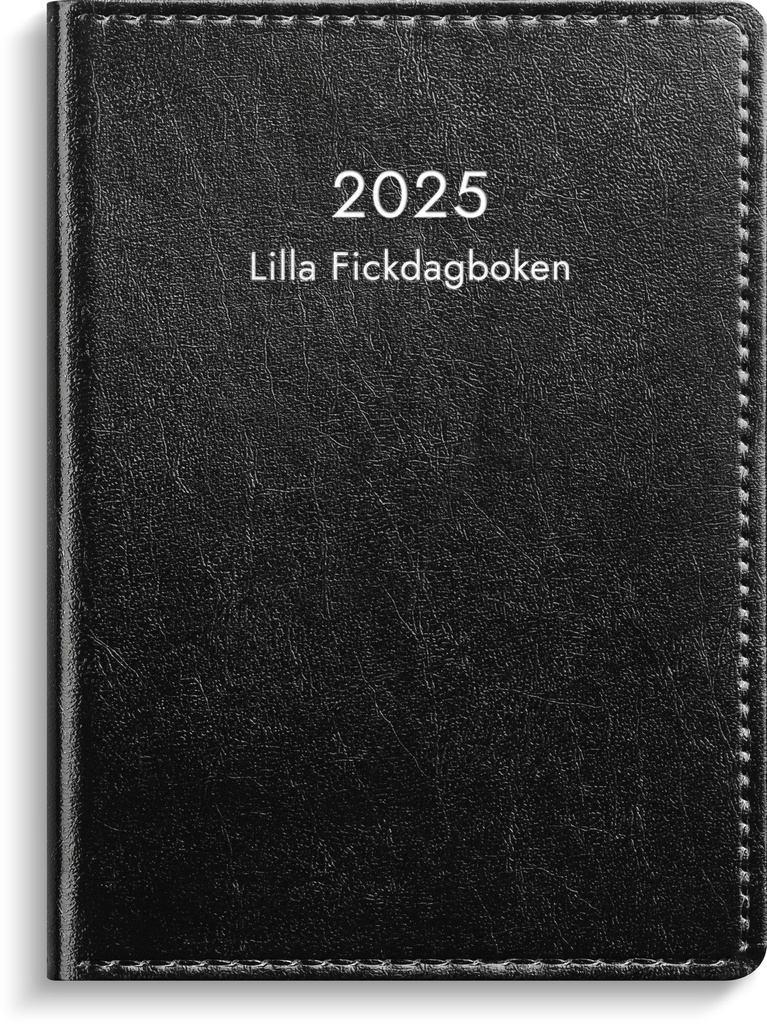 Lilla Fickdagboken Svart 2025