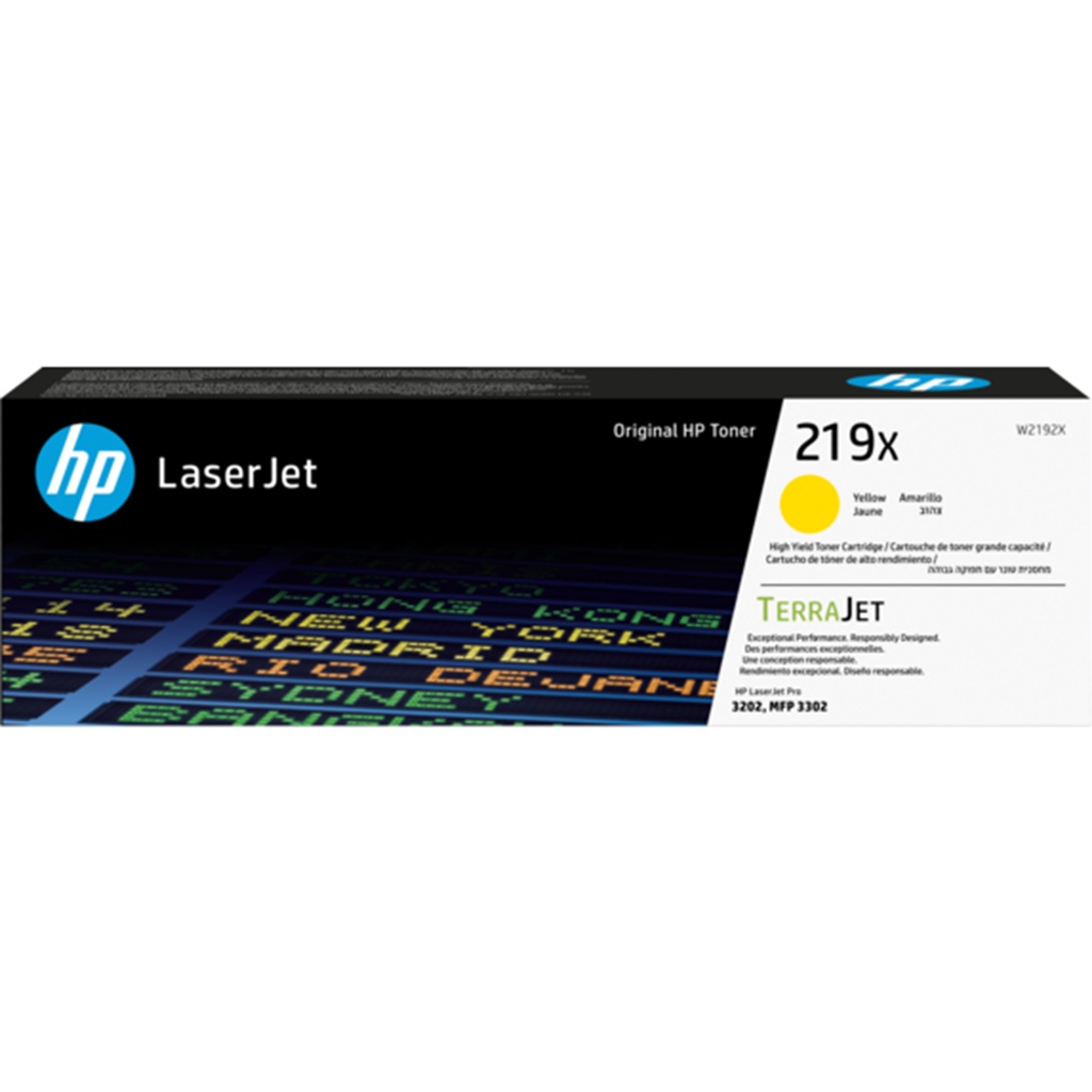 Toner HP 219X W2192X gul 2,5k