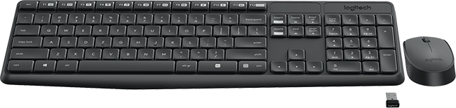 Logitech MK235 Paket med trådl