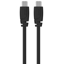 USB-C - USB-C kabel 2m svart