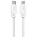 USB C 2.0 kabel. 2m. Vit