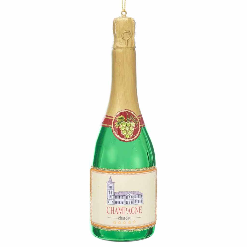 Julgransdek Champagneflaska