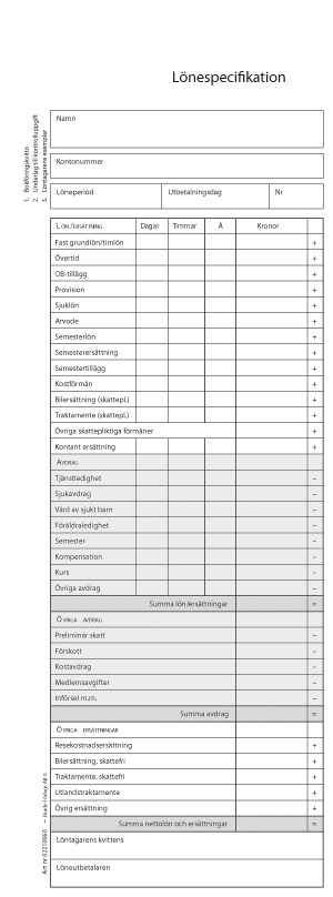 [2004220] Lönespecifikation 100/fp