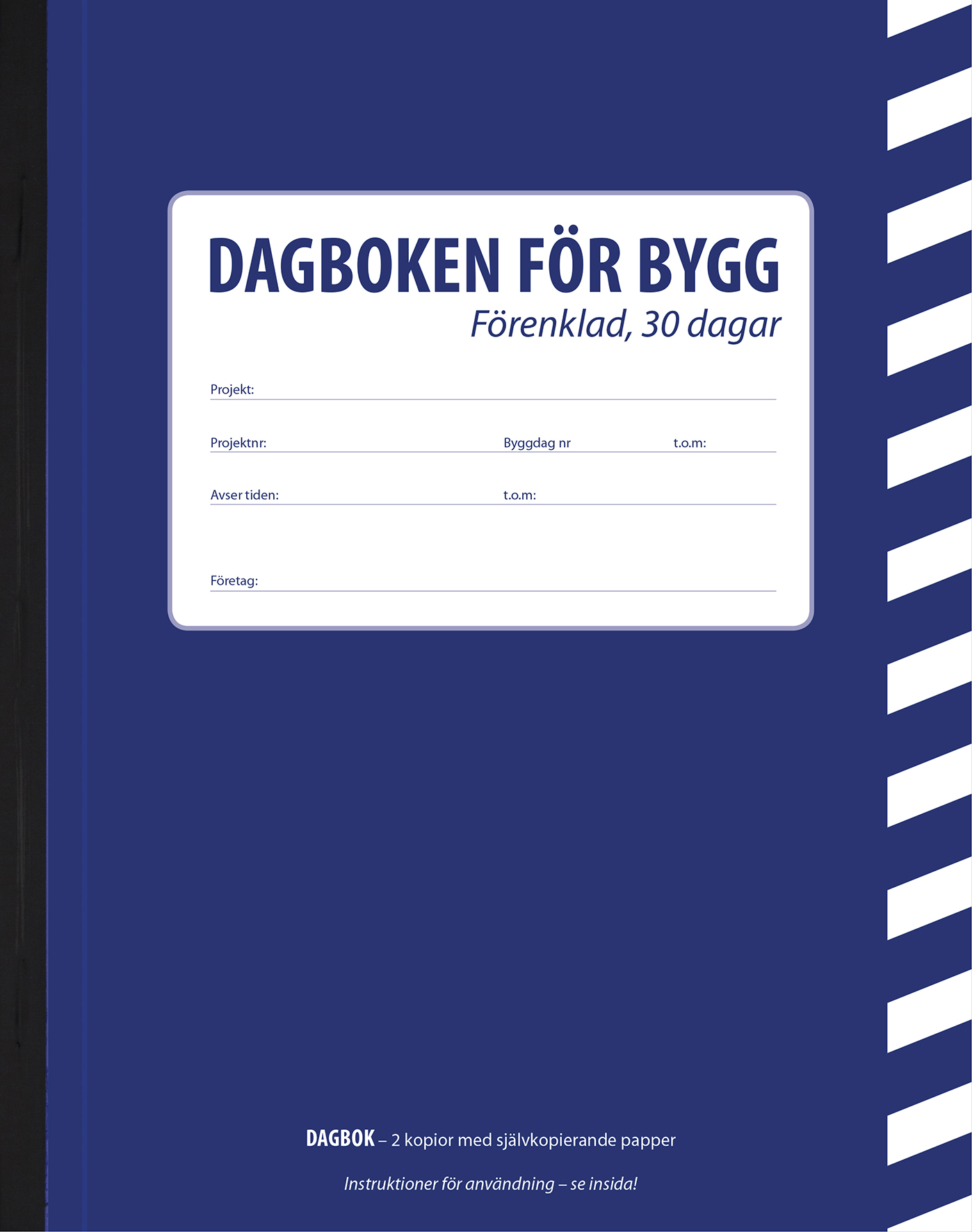 [2610105] Byggdagbok A5 30 dagars