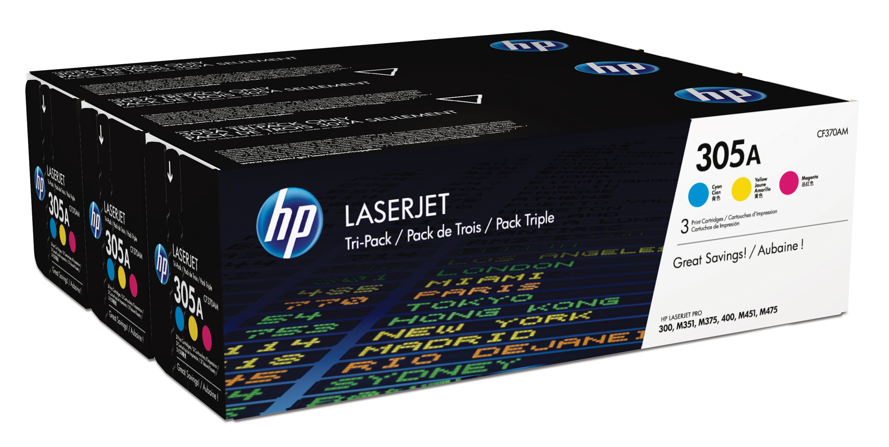 [2245420] Toner HP 305A C/M/Y 3-pack