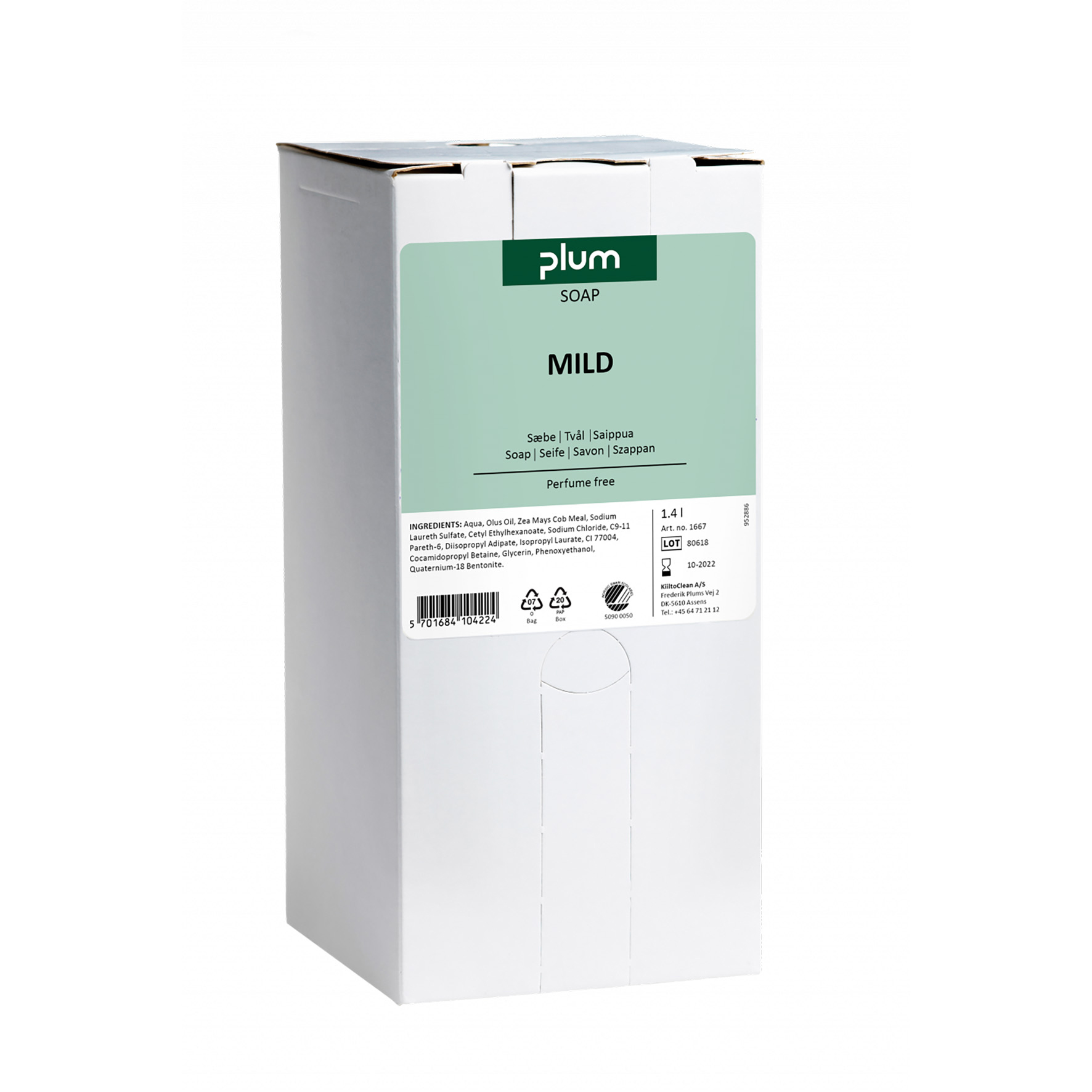 [8560025] Tvål Plum Mild 1,4L