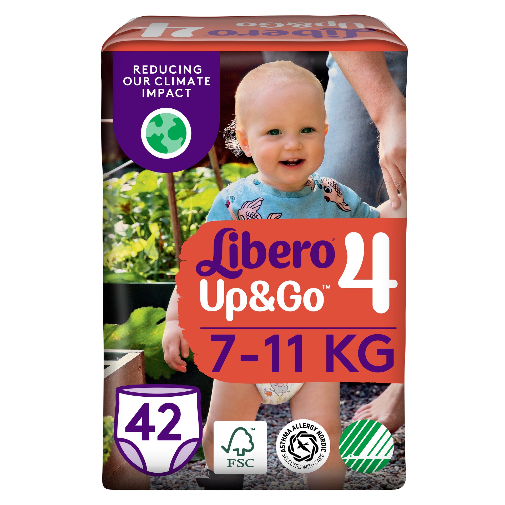 [8562433] Blöjor Up&Go 4, 7-11kg 42st