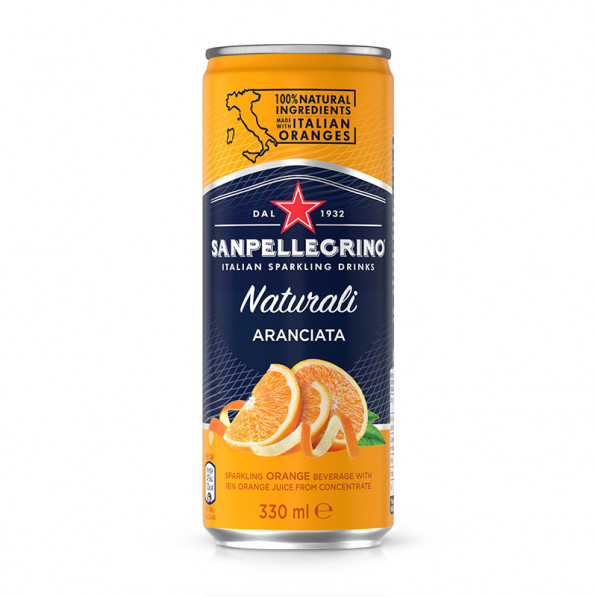 [EE00314] San Pellegrino Aranciata Dolce Naturali Burk 33cl x 24st/fp