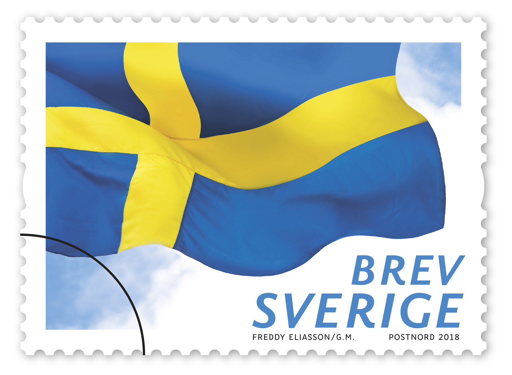 [2796037] Frimärke Svenska flaggan