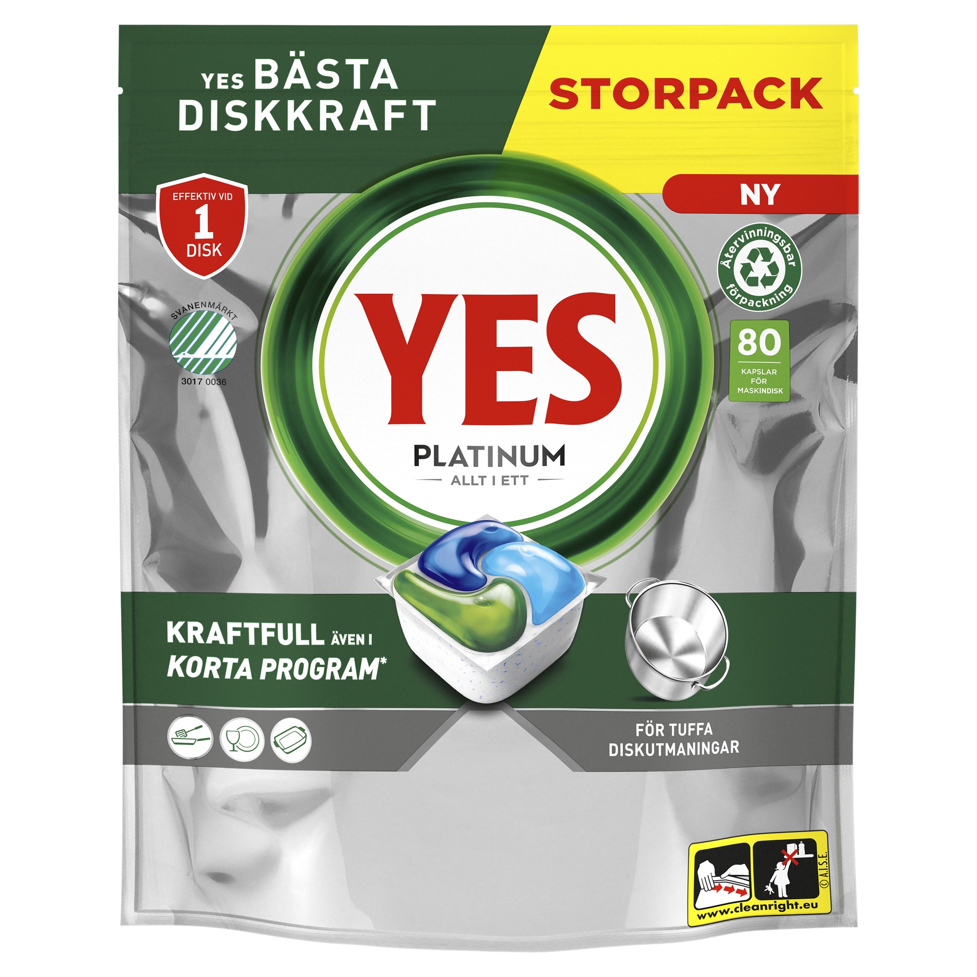 [8564592] Maskindisk YES Platinum 80