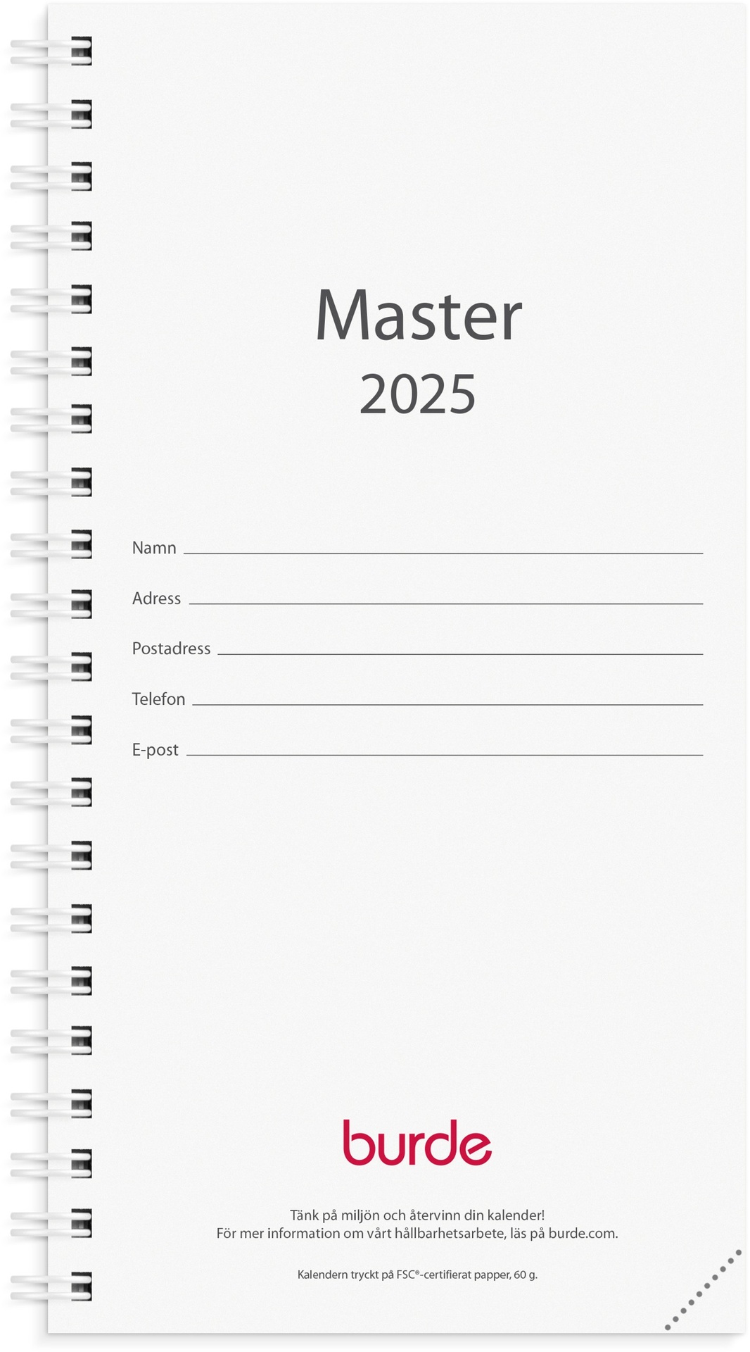 [61366025] Kalender 2025 Master refill