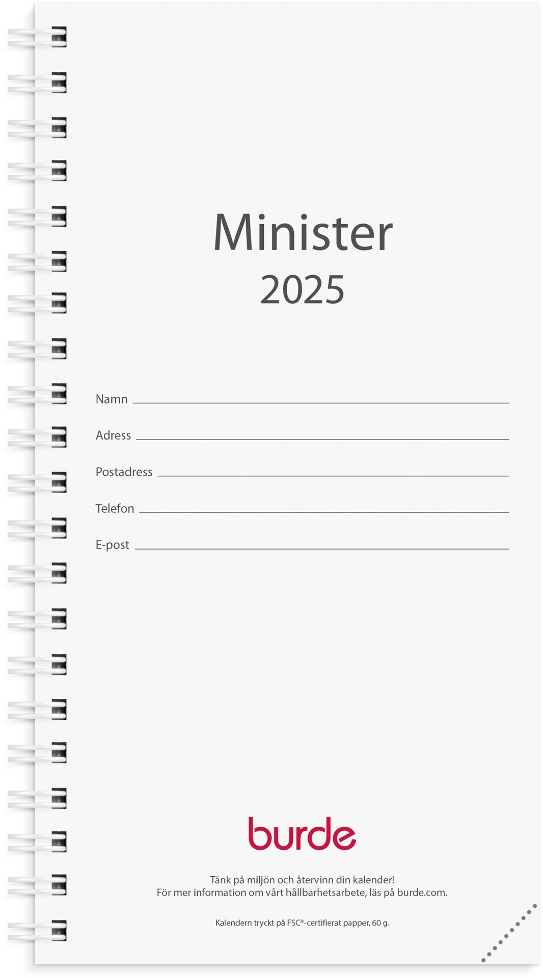 [61363025] Kalender 2025 Minister refill