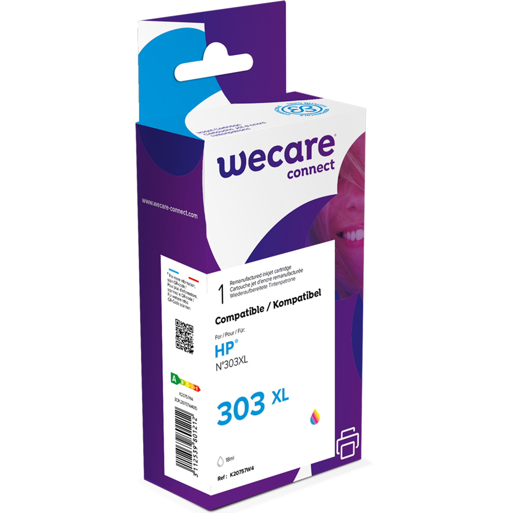 [8565709] Bläck Wecare 303XL CMY 3-färg